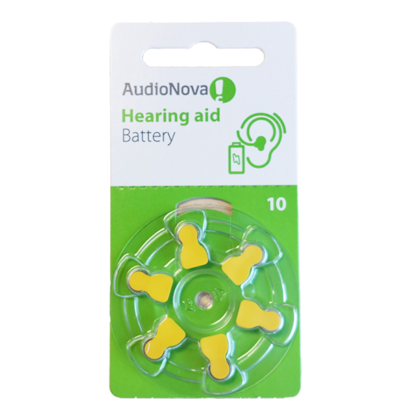 Hearing Aid Batteries Size 10 (Yellow) Pack of 60